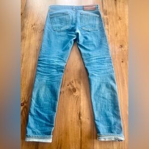 Naked & Famous Denim Light Blue Slim Jeans